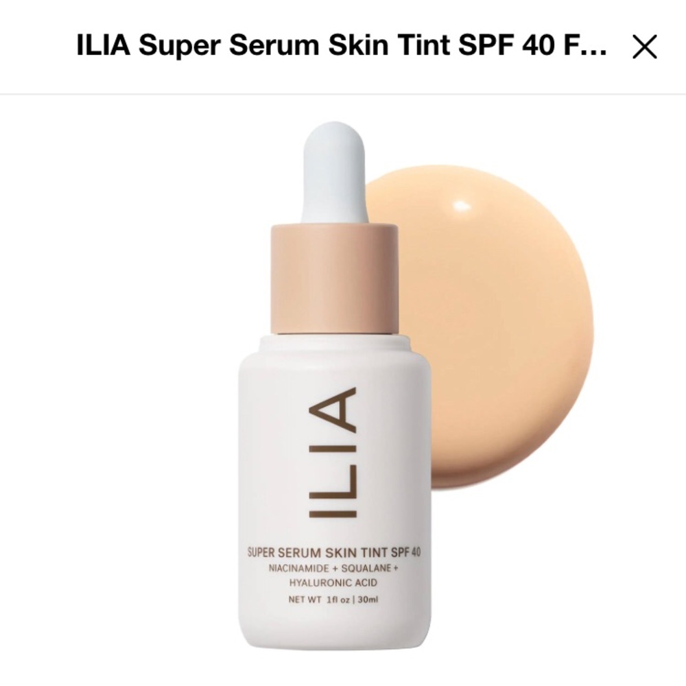 ILIA Super Serum Skin Tint SPF 40 color Balos ST3